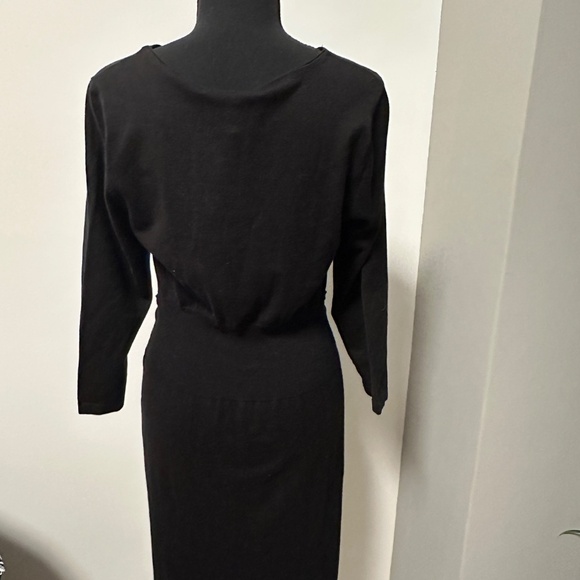 *TOMMY BAHAMA* Black Long Sleeve Dress NWT Size Medium (8-10) - Picture 4 of 11